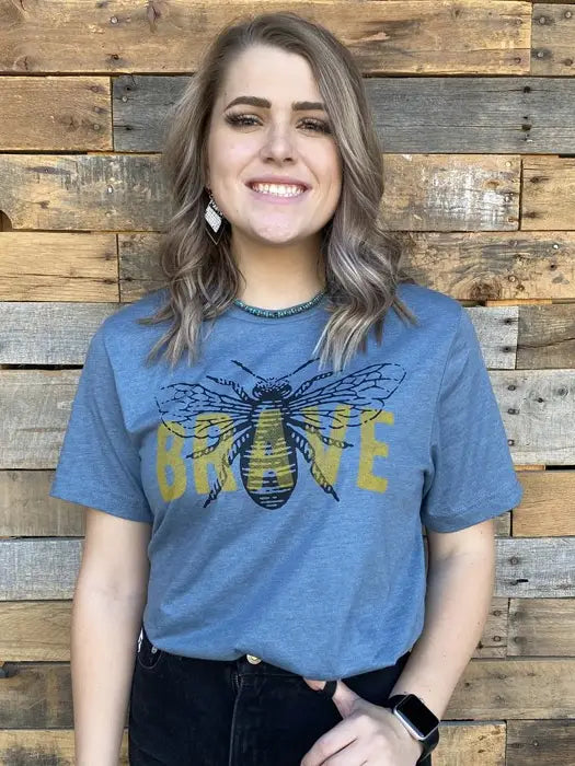 Bee Brave Graphic Tee