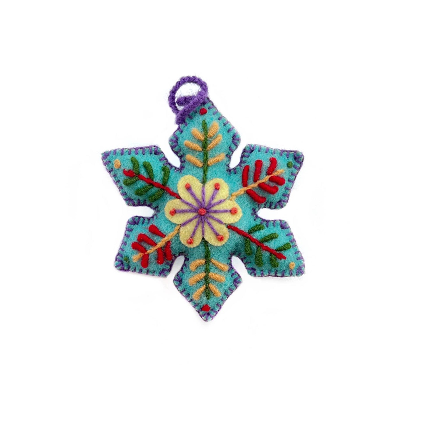 Snowflake Embroidered Ornaments - Ornaments 4 Orphans