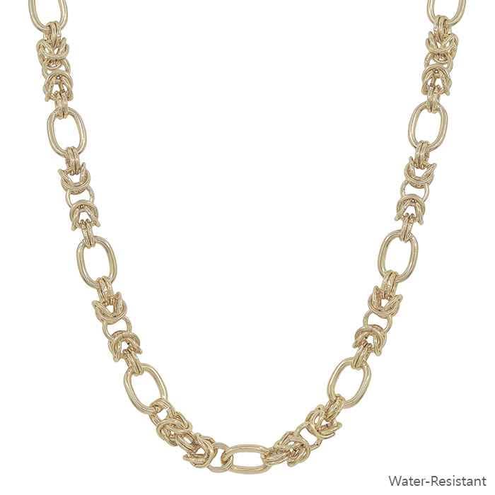 Water Resistant Gold Link Necklace