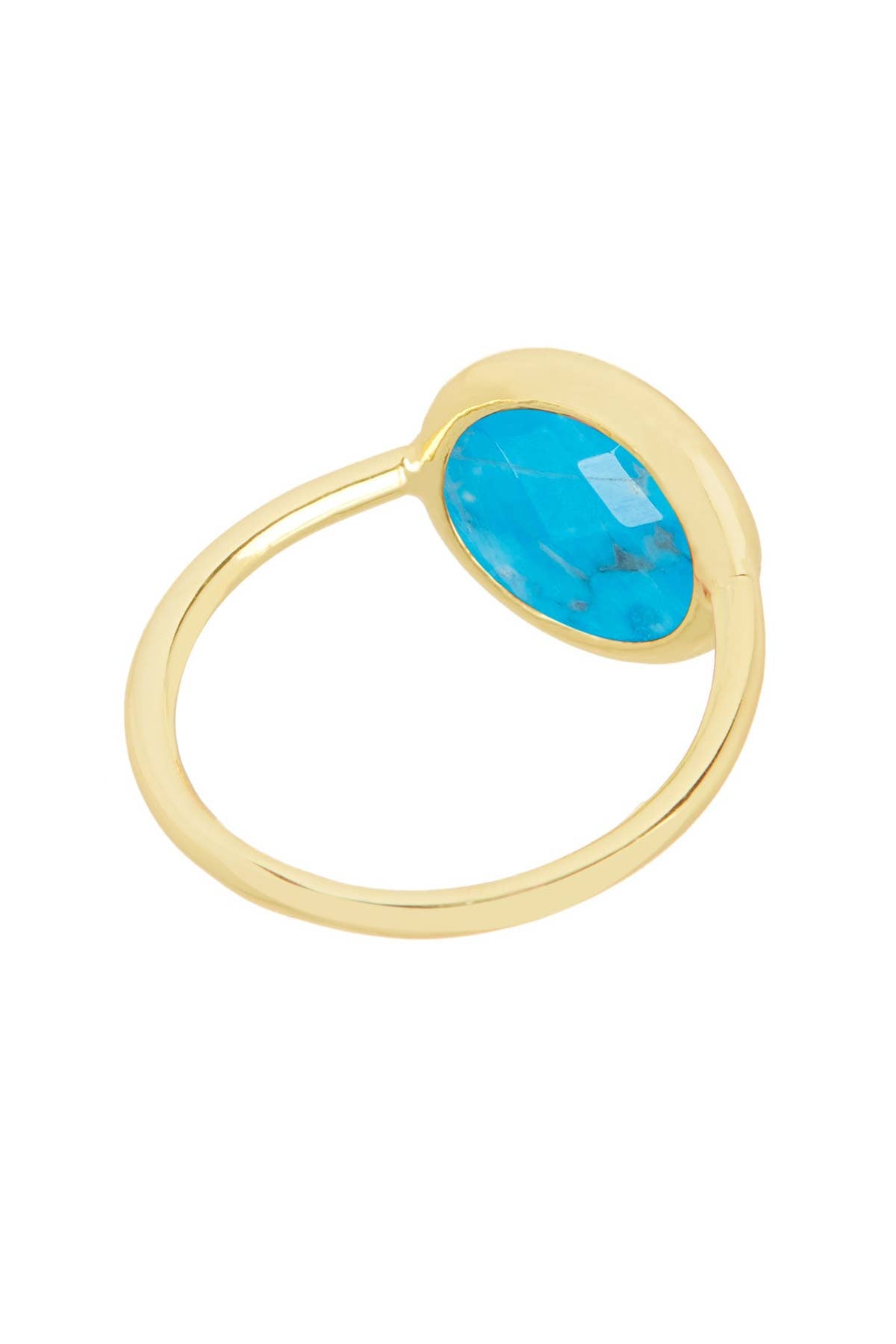 Turquoise Lollipop Ring - GF