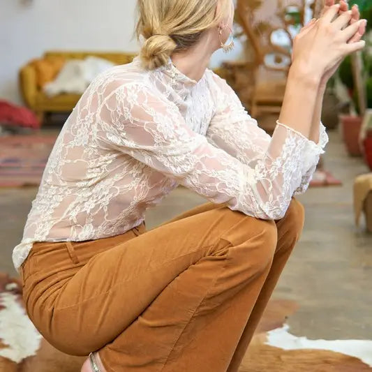 Ivory Lace Top