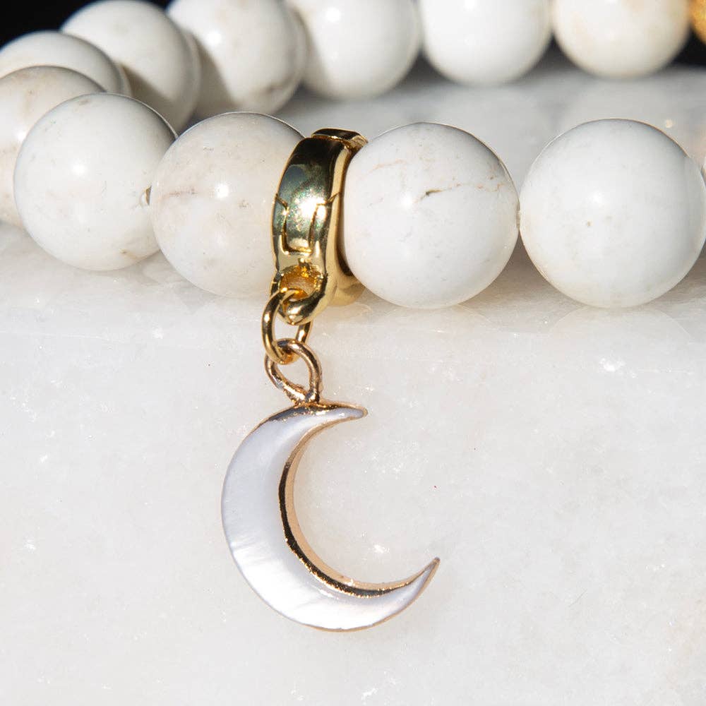 Moon Charm, Mother of Pearl, Charm Bar