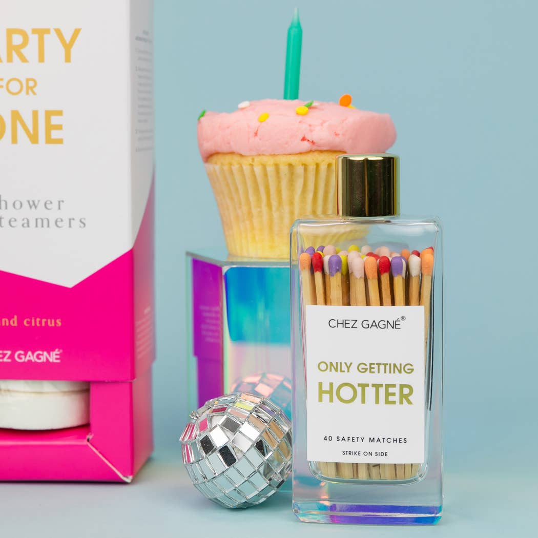Only Getting Hotter - Glass Bottle Matches - Rainbow