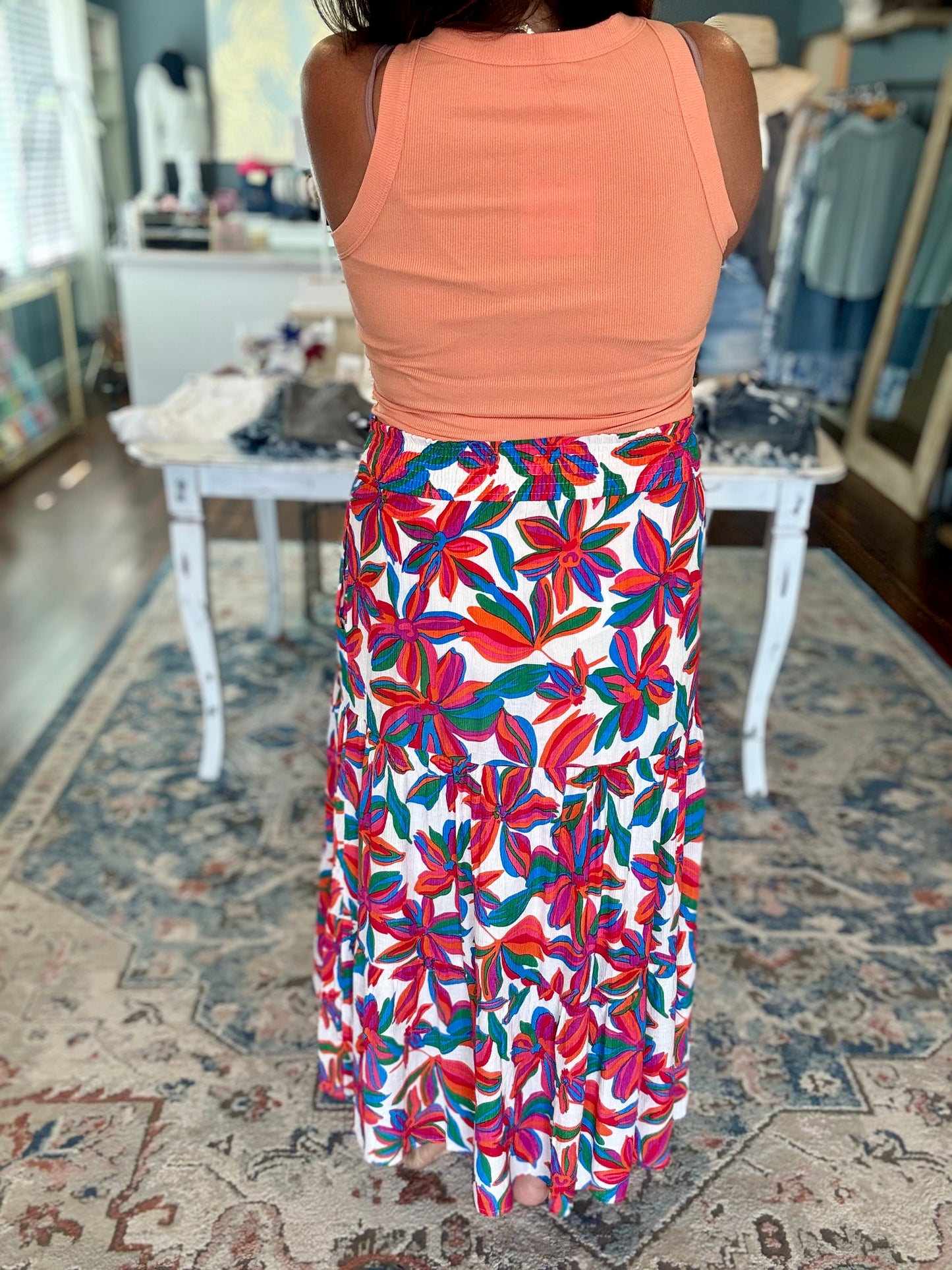 Floral Maxi Skirt - Large