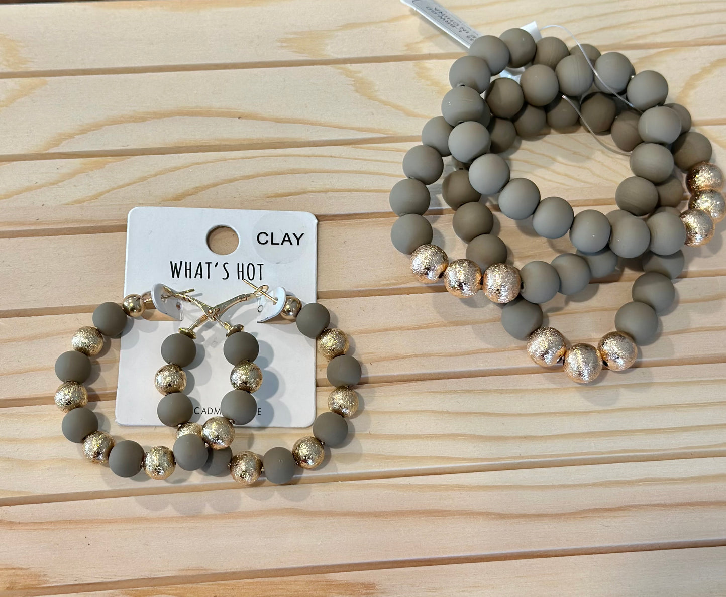 Clay Beaded Bracelets - Three Colors
