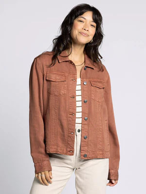Jackie Denim Jacket - Rustic Brown