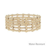 Water Resistant Gold - 3mm Stretch Bracelets
