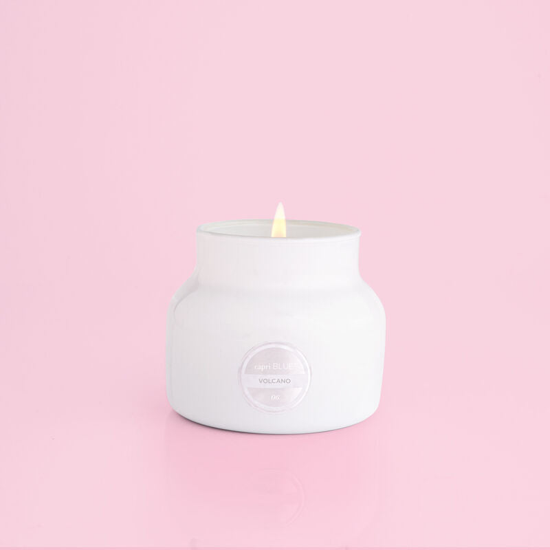 Volcano White Signature Candle Jar - Small