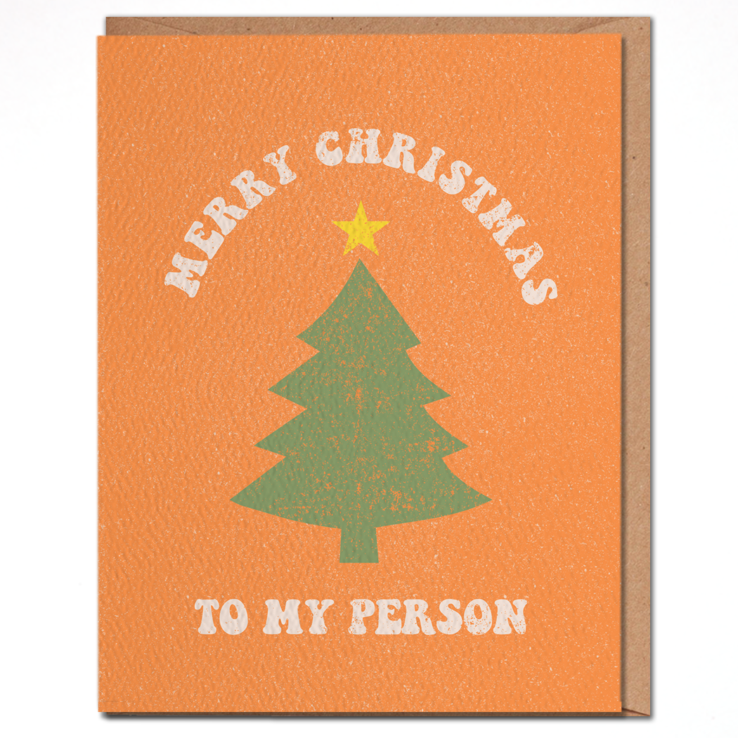Merry Christmas to My Person - Retro Holiday card