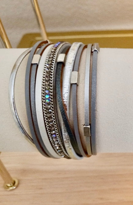 Multi Strand "Thin" Leather Bracelets
