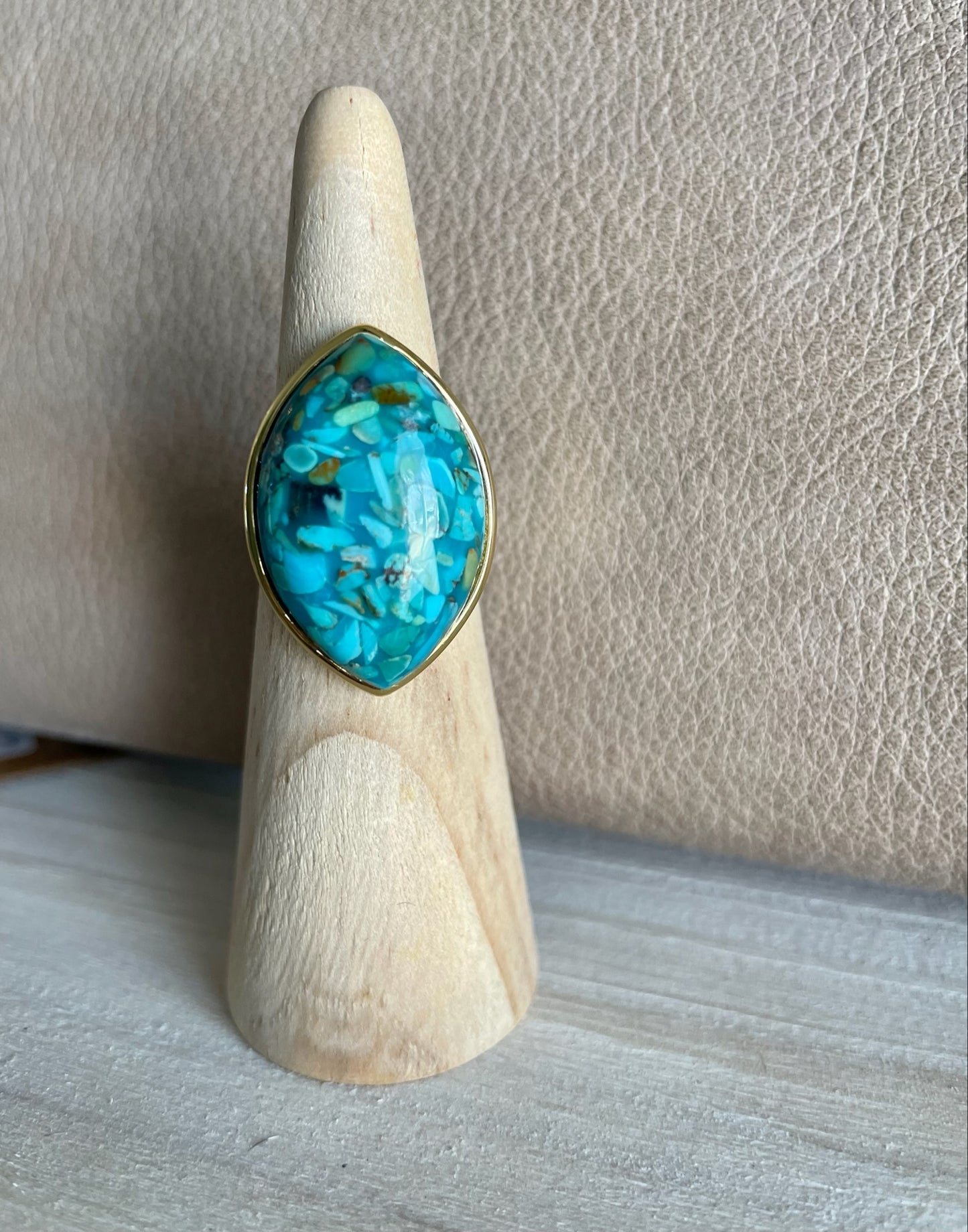 Oval Turquoise Stone Ring